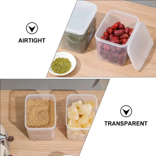 Vista 9 de Yardwe Contenedor hermético para almacenamiento de azúcar para almacenamiento de despensa de cereales de harina