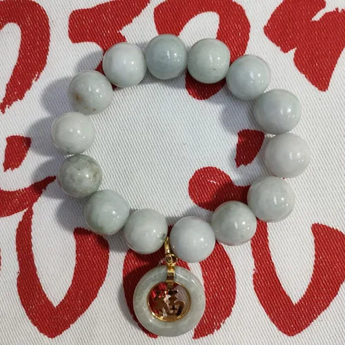 Vista 6 de Heavens Tvcz Joyería real de jade verde claro natural joyería de moda con dije de moneda prosperidad redonda por la suerte para mujeres y hombres
