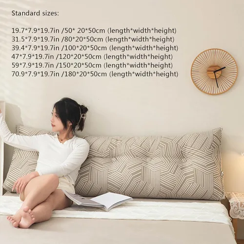 Vista 8 de Cojín triangular para mesita de noche, gran cabecero triangular con cuña para reposo en cama, almohada de lectura, respaldo y soporte de Azul