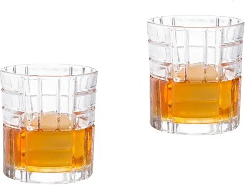 Vista 6 de Bezrat Juego de 6 vasos de whisky – Vasos de chupito multiestilo – Vasos escoceses de 10 onzas – Vasos de roca Barware para whisky, Bourbon, bebidas