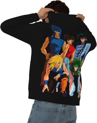 Vista 4 de Saint Seiya - Sudadera con capucha y cordón