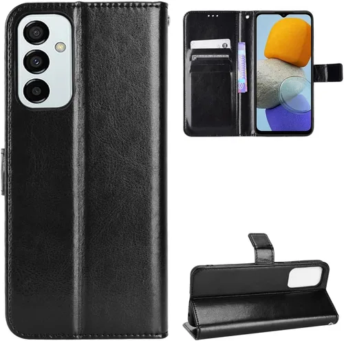 Vista 52 de Funda para Boost Mobile Celero 5G + Funda de piel con tapa para Boost Mobile Celero 5G Plus, color negro