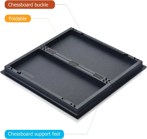 Vista 5 de Juegos de Mesa Magnéticos de Serpientes y Escaleras con Tablero Plegable Juegos de Viaje para Niños y Adultos