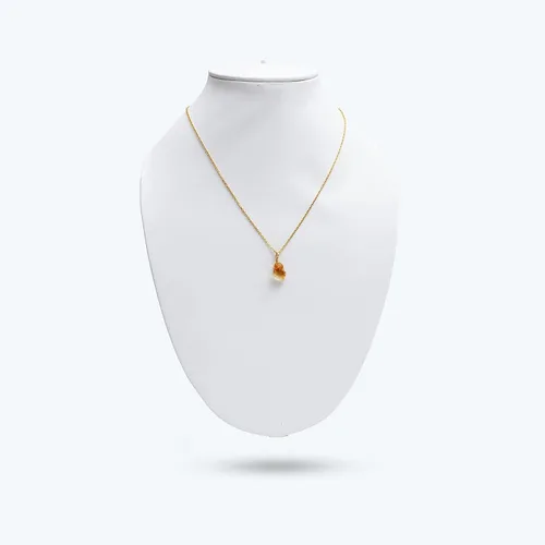 Vista 3 de Collar con colgante de plata de ley 925, piedra preciosa natural en bruto del nacimiento, regalo para mujeres, colgante de piedra preciosa auténtica