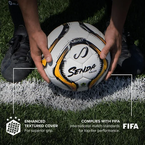 Vista 2 de SENDA Balón de fútbol Valor Premium, certificado de comercio justo