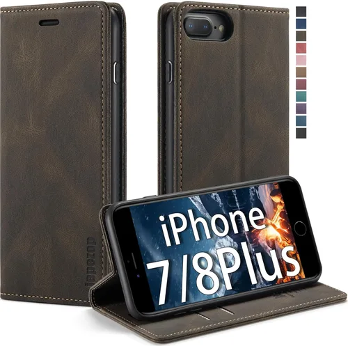 Vista 14 de japezop Funda tipo cartera compatible con iPhone Xs/iPhone X con tarjetero y bloqueo RFID, funda de cuero suave con soporte magnético y funda Negro