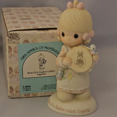 Vista 2 de Precious Moments Figurine "Birds of a Feather Collect Together
