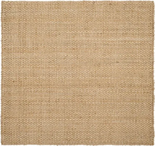 Vista 5 de SAFAVIEH Alfombra de área de 2x3 pies - Colección de fibra natural - Marrón natural, yute hecho a mano, diseño de tejido de canasta (NF401A)