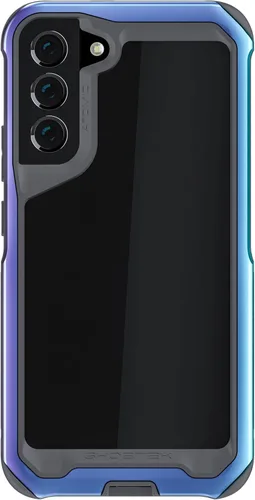 Vista 110 de Ghostek Atomic - Funda delgada para Galaxy Z Flip 4, parte trasera de aramida con parachoques de aluminio rojo, funda protectora de doble capa a