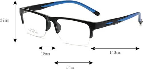 Vista 6 de TR90 - Lentes de lectura bifocales fotocromáticos de transición para hombre y mujer, lentes de sol deportivos cuadrados de medio marco 0 ~+4.00