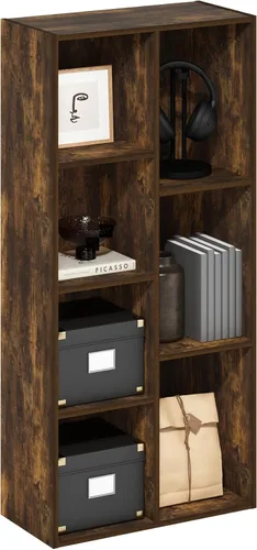 Vista 41 de Furinno PASIR - Estantería de libros de 2 niveles, estantería moderna de 9 x 12 x 21, estanterías abiertas para sala de estar, dormitorio, oficina