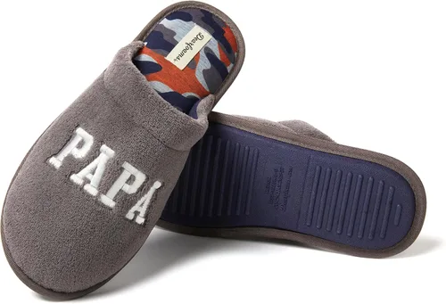 Vista 6 de Dearfoams Pantuflas para hombre Dad's Scuff