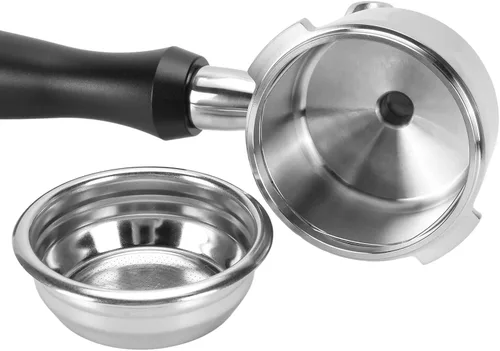 Vista 9 de Portafiltro de 2.283 in compatible con Gaggia, con cesta de filtro de espresso reutilizable de acero inoxidable 304 y pantalla de disco de café