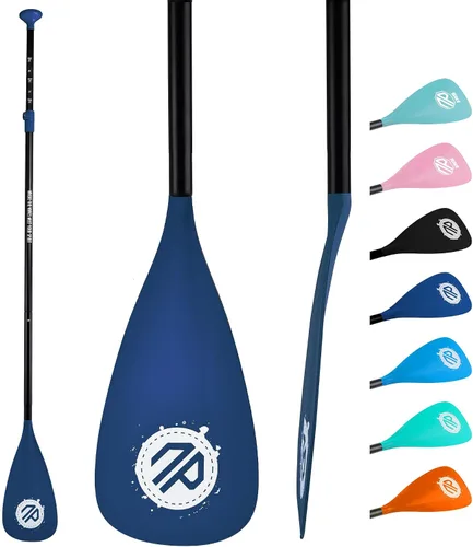 Vista 9 de niphean Remo de kayak de 4 piezas, paletas de tabla de remo ajustables, pala ligera de SUP, accesorios de tabla de remo desmontable con eje