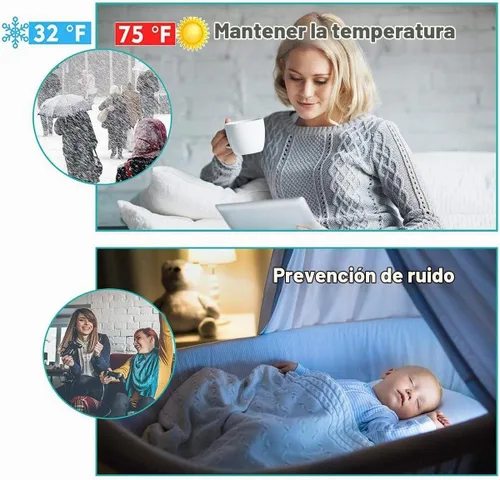 Vista 2 de Suptikes Paquete de 2 topes para puerta, barrido de puerta para puertas exteriores e interiores, sello debajo de la puerta, bloqueador de corrientes