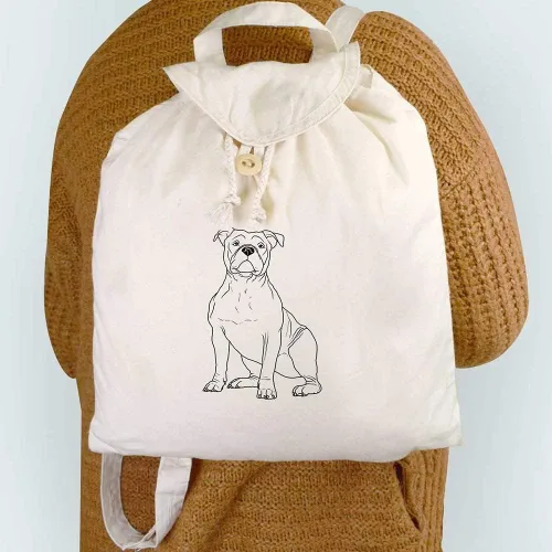 Vista 2 de American Bully Dog' Canvas RucksackBackpack (RK00017797)