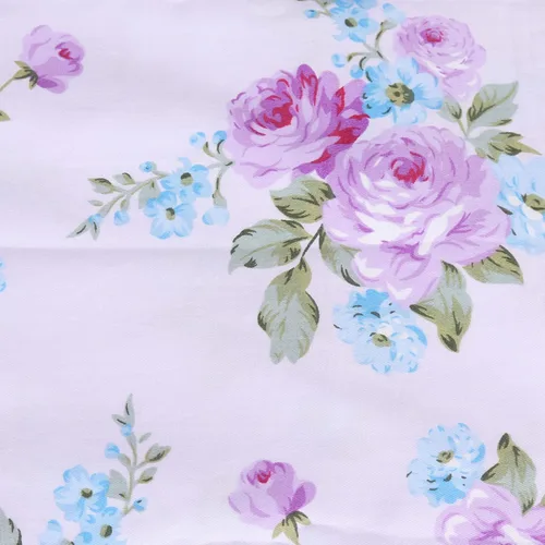 Vista 6 de Juego de 2 fundas de almohada de algodón blanco tamaño Queen, con estampado floral, súper suave, con cierre de sobre