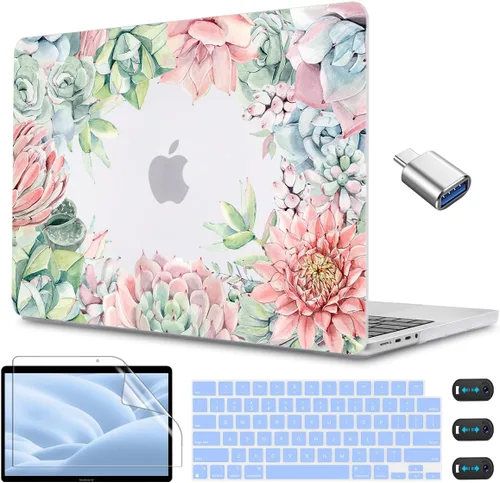 Vista 11 de CISSOOK Funda para MacBook Pro de 14 pulgadas 2025-2021 Release M5 A3434 M4 A3401 A3112 A3185 M3 A2918 A2992 M2 A2779 M1 A2442, carcasa rígida