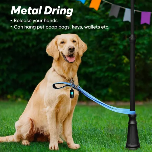Vista 3 de Correa LED para perro de 4 pies, recargable con luz impermeable, seguridad que brilla en la oscuridad para caminar por la noche, nailon reflectante