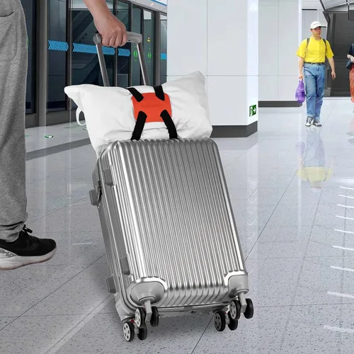 Vista 6 de Correas de equipaje para añadir una bolsa, fácil de viajar, maleta con correa elástica, maleta de alta elasticidad, bolsa de cinturón ajustable