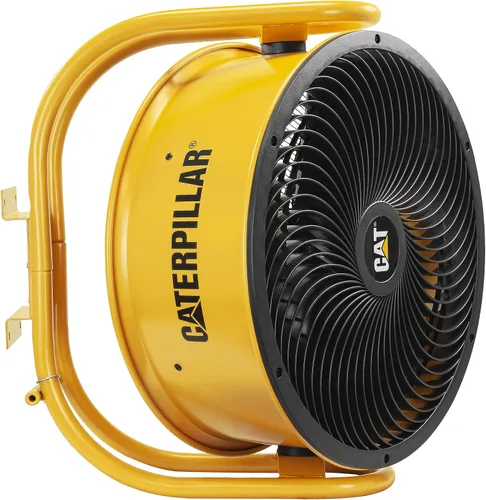 Vista 9 de CAT Ventiladores - Ventilador de tambor industrial de alta velocidad de 24 pulgadas de grado industrial (amarillo, 3 en 1): 6,500 CFM, 3