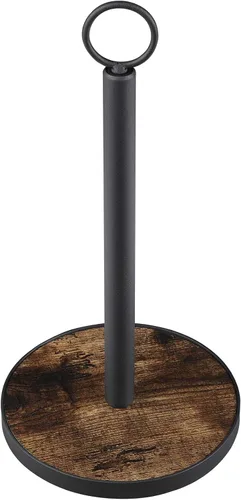 Vista 7 de OROPY Soporte para toallas de papel, base de madera resistente, estilo granja (paquete de 2)