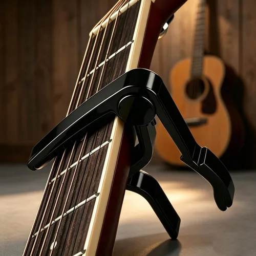 Vista 3 de Guitarra Capo Guitarra Abrazadera Kapo para Bajo Eléctrico Acústico Ukelele