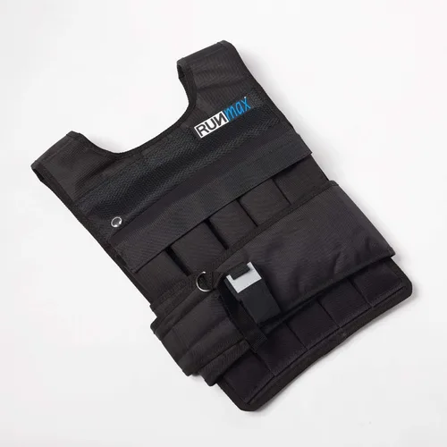 Vista 4 de RUNmax Chaleco con peso ajustable de 20 libras a 150 libras con opción de hombreras para hombres y mujeres