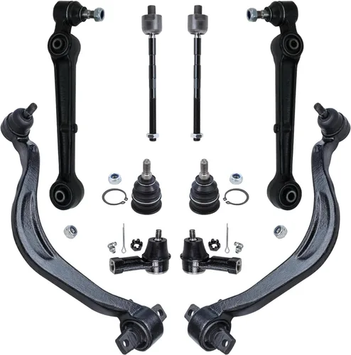 Vista 23 de Detroit Axle - Kit de suspensión delantera de 10 piezas para Chevrolet Trailblazer GMC Envoy 2004-2007 2005 2006 Soportes de brazo de control