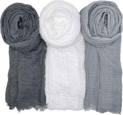 Vista 4 de WANBAO 6 chales de bufanda para mujer, chales envolventes elegantes, serie de bufandas, multicolor