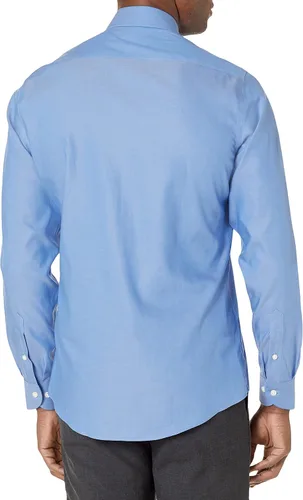 Vista 2 de Buttoned Down Camisa de vestir ajustada con cuello extendido para hombre