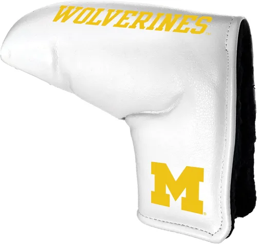 Vista 4 de Team Golf NCAA Team Golf NCAA Tour Blade Putter Cover (blanca), se adapta a la mayoría de putters de cuchilla, Scotty Cameron, Taylormade, Odyssey