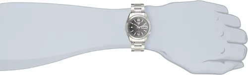 Vista 6 de Seiko SNKL55 - Reloj de pulsera y caja de acero inoxidable para hombre esfera de tono negro