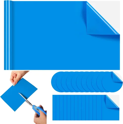 Vista 6 de Photect Parche de reparación de revestimiento de piscina extra grande de 9 x 45.5 pulgadas, transparente, autoadhesivo, vinilo de PVC, kit de Claro