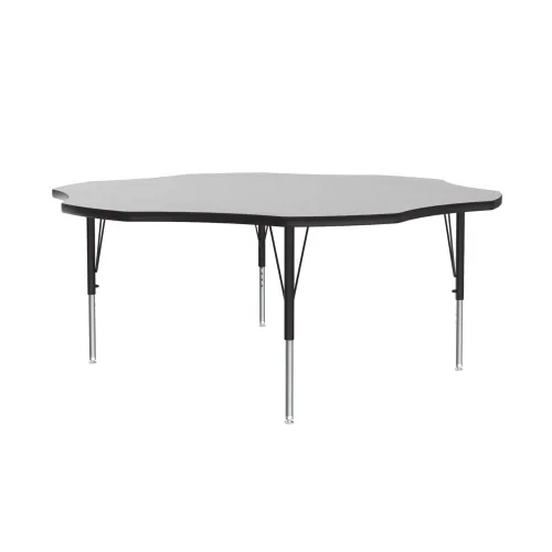 Vista 51 de Correll - Mesa de actividades rectangular Econoline de 30 x 60 pulgadas, parte superior de melamina de granito gris, altura ajustable