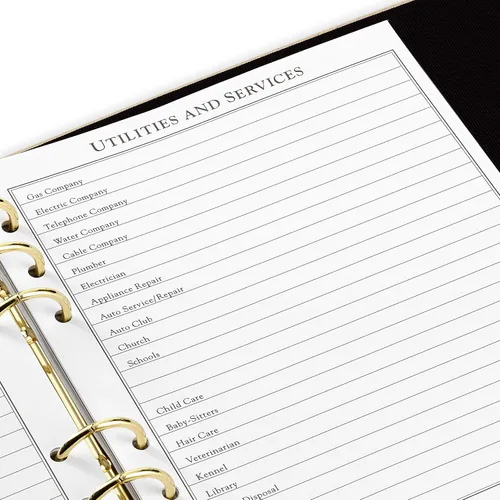 Vista 5 de Libreta de direcciones recargable Hallmark (Crema)