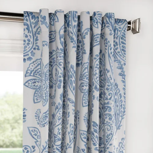 Vista 3 de HPD Half Price Drapes Cortinas impresas que oscurecen la habitación para dormitorio, sala de estar 50 X 63 pulgadas (1 panel), BOCH-KC16072-63, Tea