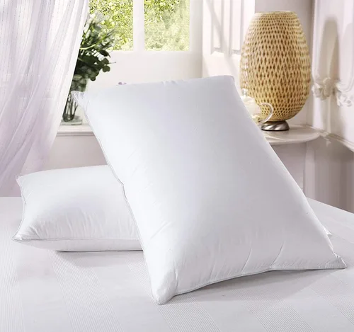Vista 4 de Almohada de plumón, de la marca Royal Hotel, 500 hilos, 100% algodón, firme, set de 2