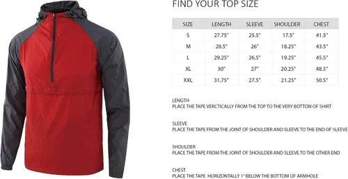 Vista 4 de KNQR Chaquetas rompevientos Anorak ligeras impermeables con cremallera para hombre