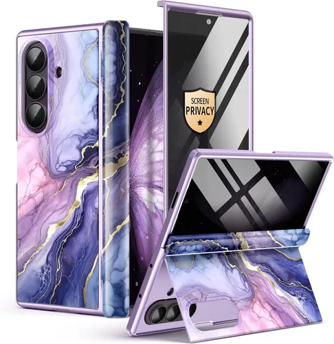 Vista 13 de GVIEWIN Funda para Z Fold 7 con protector de pantalla de privacidad [compatible con Magsafe] [Soporte integrado] Funda magnética de cuerpo completo