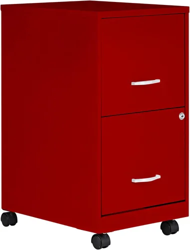 Vista 13 de Lorell Archivador móvil con 2 cajones, 14.2 x 18 x 26.5 pulgadas, negro