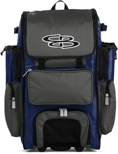 Vista 12 de Boombah Rolling Superpack - Bolsa para equipo de béisbol/sóftbol, varios colores, mango telescópico y capacidad para 4 murciélagos, versión
