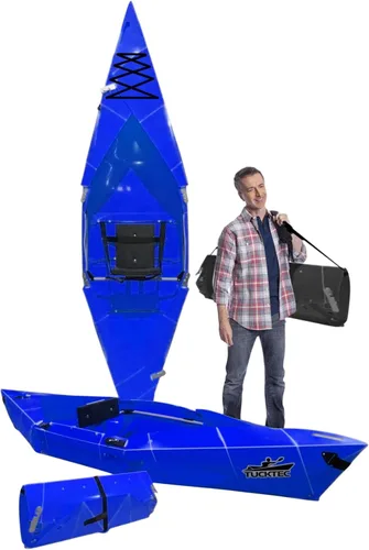 Vista 7 de Tucktec Kayak plegable PRO de 10 pies – Kayak plegable de tamaño completo – Kayak portátil para adultos – Fabricado en Estados Unidos