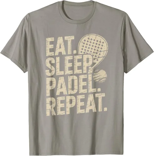 Vista 26 de Camiseta Eat Sleep Padel Repeat Padel Jugador de Tenis