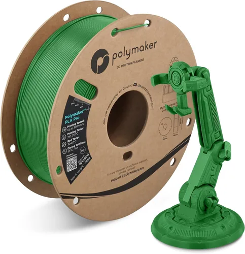 Vista 26 de Polymaker PLA Pro Filament 1.75mm 1KG Black, High-Impact Resistance Tough, High Speed Up to 300mm/s, Clean Surface, Low-Warp, Easy to Print on