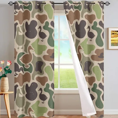 Vista 74 de Dreaweet African Tribal Blackout Curtains 63 Inch Long 2 Panels Set Bohemian Ethnic Geometric Grommet Top Thermal Insulated Curtains for Living Room