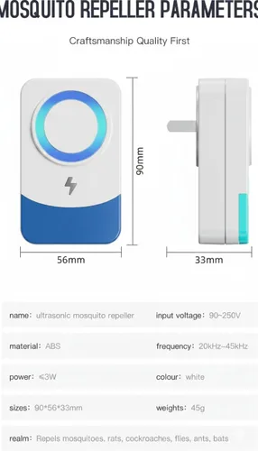 Vista 7 de Repelente ultrasónico de plagas Paquete de 6 Cubre 350㎡ por dispositivo Potente repelente de ratones actualizado 2026 Amplio rango