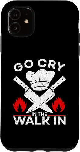 Vista 5 de iPhone 15 Go Cry In The Walk In, divertida funda de chef de cocina