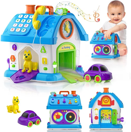 Vista 7 de Hurdaos Juguetes Montessori para bebés de 1 año. Regalos para niños y niñas, primer cumpleaños para niños y niñas de un año, primer regalo, juguete