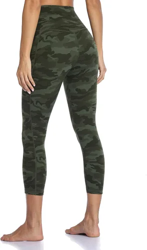 Vista 4 de Colorfulkoala - Leggings de cintura alta para mujer con bolsillos 21 de entrepierna